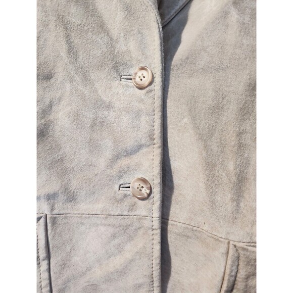 WOMENS BAGATELLE VINTAGE TAN SUEDE/LEATHER JACKET SZ 10P Fast Shipping - Picture 10 of 12